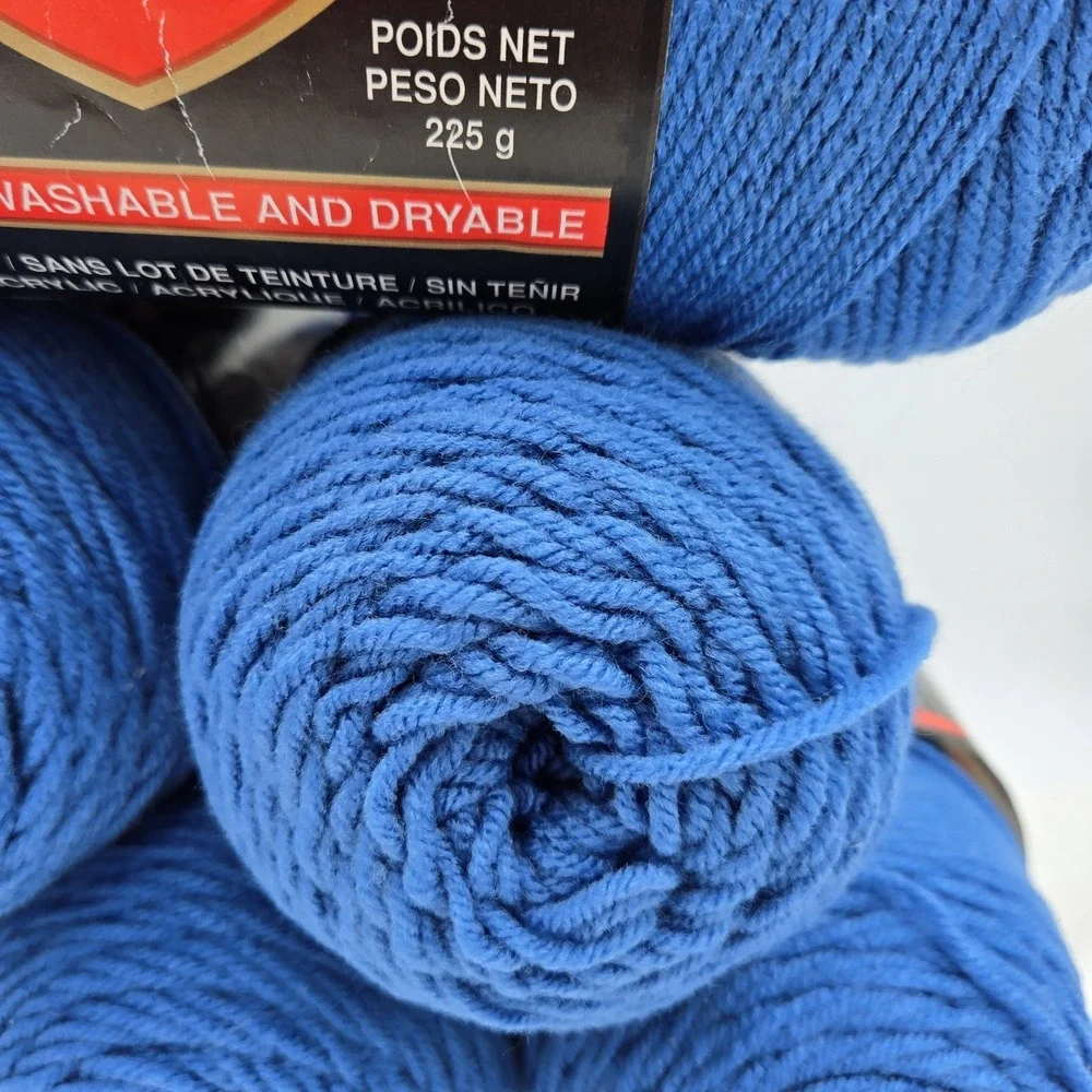Red Heart Super Saver yarn 8oz 364yds Skipper Blue #0384 100% acrylic No Dye